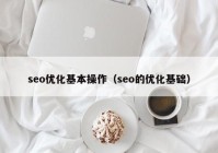 seo优化基本操作（seo的优化基础）